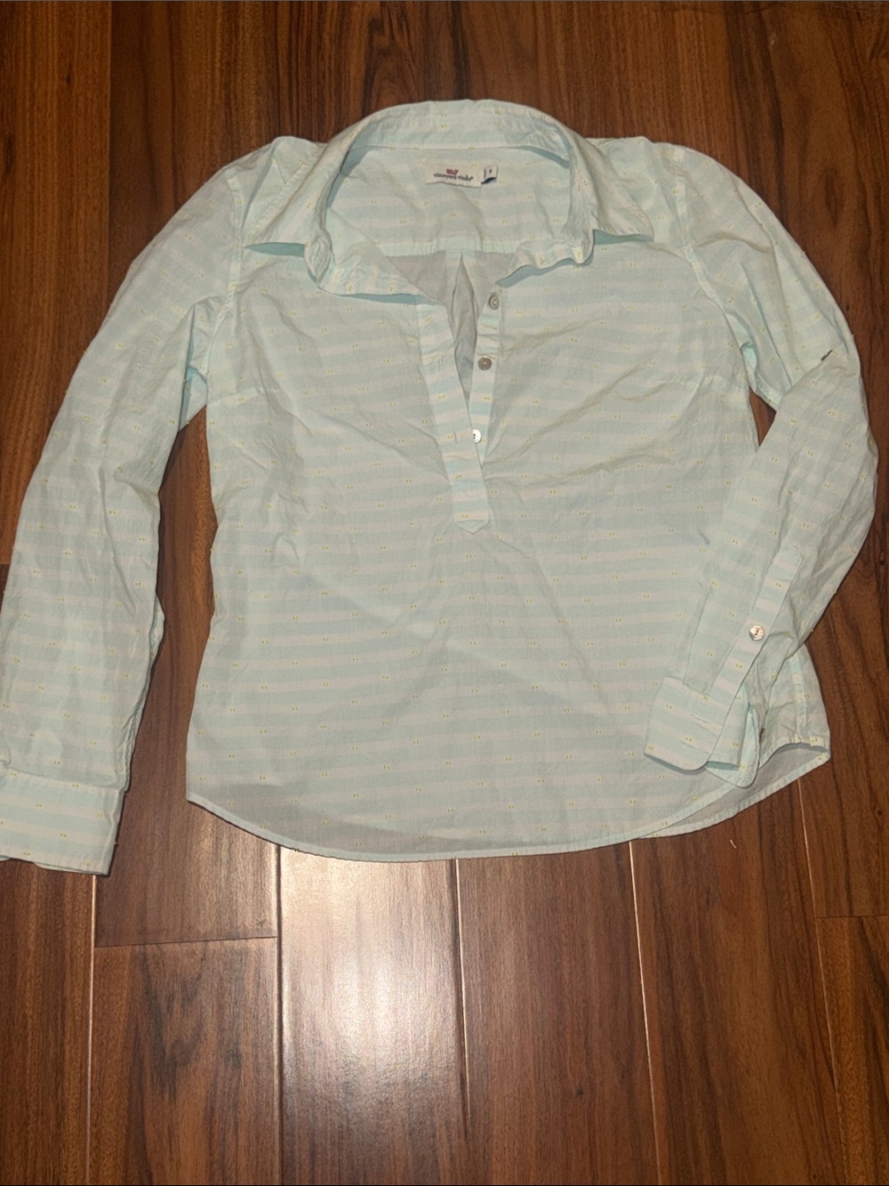 Vineyard Vines Light Blue Striped Button-Down Shirt